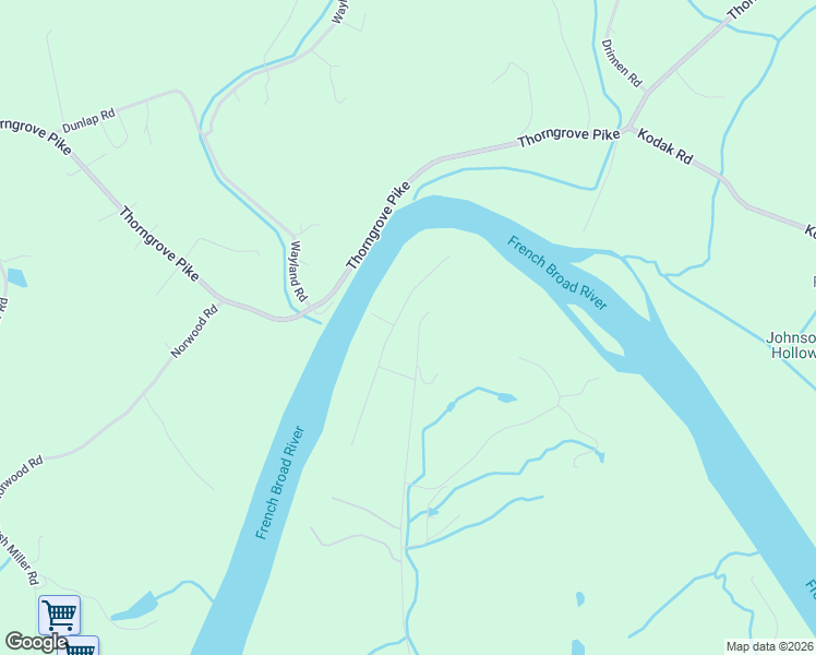 map of restaurants, bars, coffee shops, grocery stores, and more near 2962 Hodges Landing Drive in Knoxville