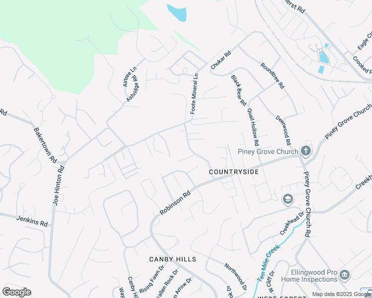 map of restaurants, bars, coffee shops, grocery stores, and more near 2405 Bakertown Road in Knoxville