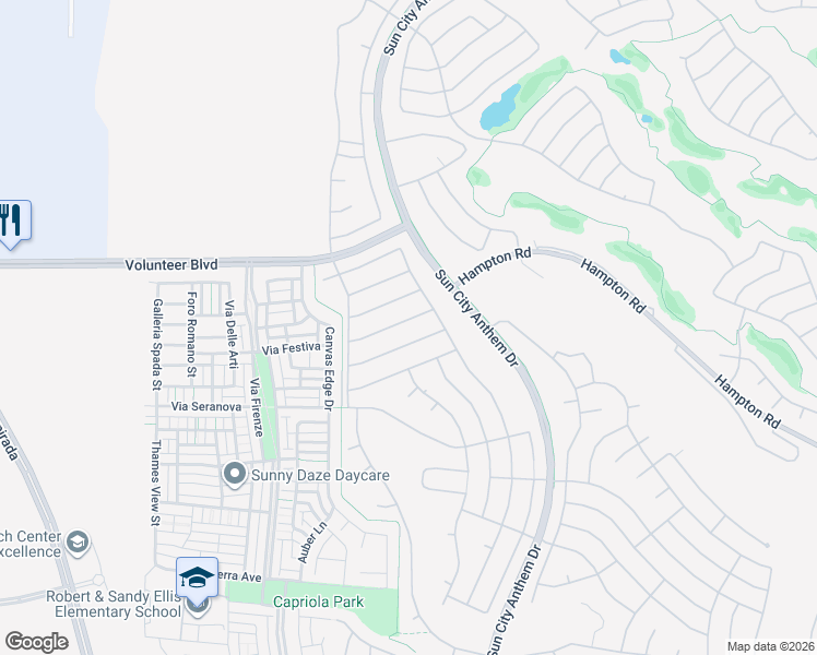 map of restaurants, bars, coffee shops, grocery stores, and more near 3023 Canal Walk Road in Henderson