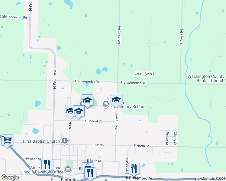 map of restaurants, bars, coffee shops, grocery stores, and more near 508 East Holt Road in Lincoln