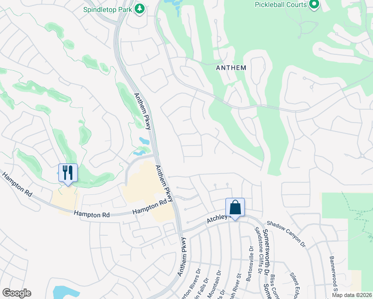 map of restaurants, bars, coffee shops, grocery stores, and more near 5 Chatmoss Road in Henderson