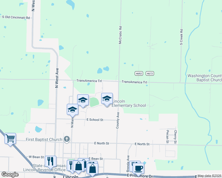 map of restaurants, bars, coffee shops, grocery stores, and more near 508 East Holt Road in Lincoln