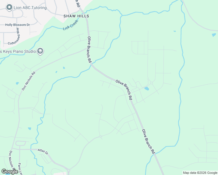 map of restaurants, bars, coffee shops, grocery stores, and more near 700-1498 Olive Branch Road in Durham