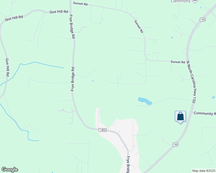 map of restaurants, bars, coffee shops, grocery stores, and more near 609 Scott Farm Road in Clemmons