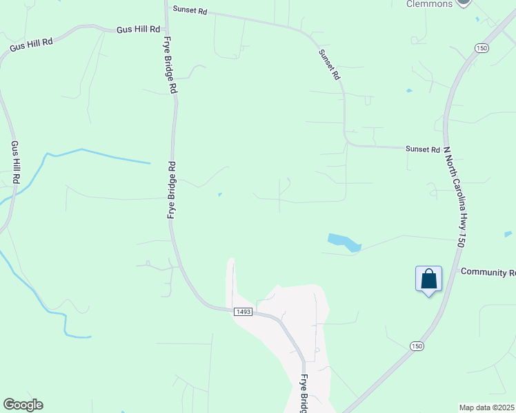 map of restaurants, bars, coffee shops, grocery stores, and more near 609 Scott Farm Road in Clemmons