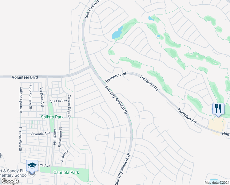 map of restaurants, bars, coffee shops, grocery stores, and more near 1950 Colvin Run Drive in Henderson