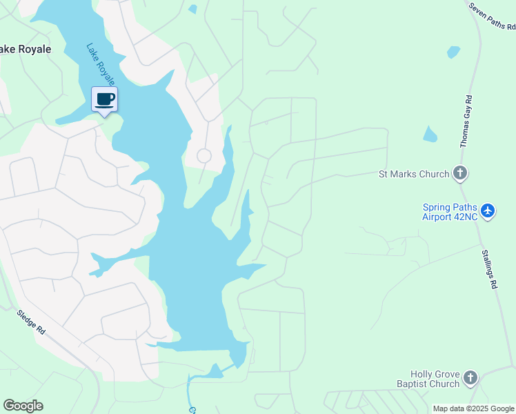 map of restaurants, bars, coffee shops, grocery stores, and more near in Louisburg