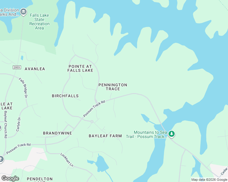 map of restaurants, bars, coffee shops, grocery stores, and more near 15508 Possum Track Road in Raleigh