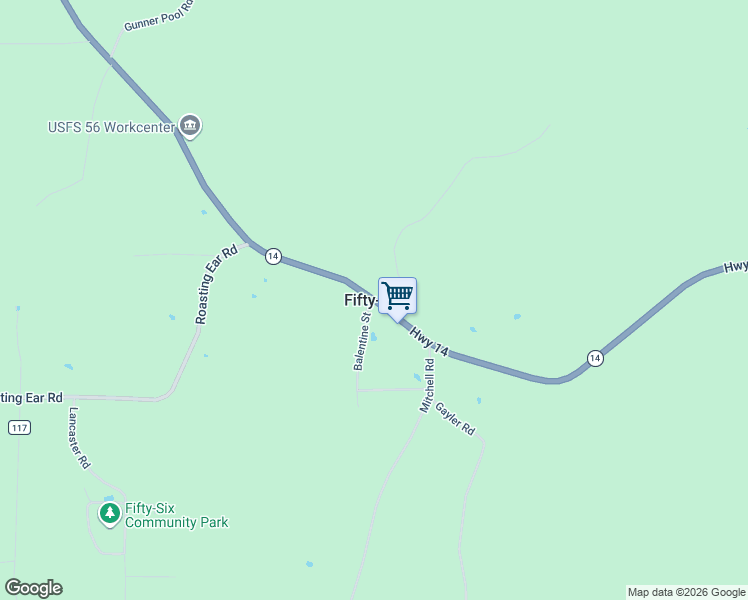 map of restaurants, bars, coffee shops, grocery stores, and more near in Fifty-Six