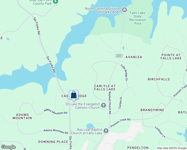 map of restaurants, bars, coffee shops, grocery stores, and more near 6113 Crescent Knoll Drive in Raleigh