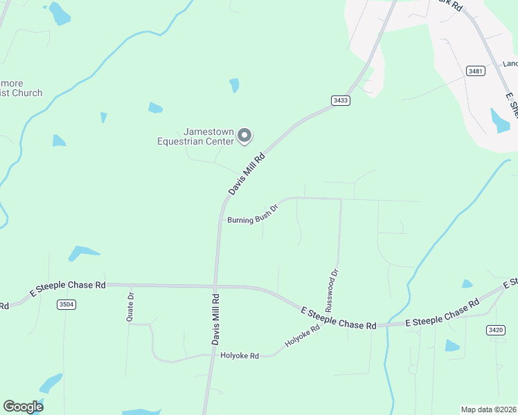 map of restaurants, bars, coffee shops, grocery stores, and more near 503 Burning Bush Drive in Pleasant Garden