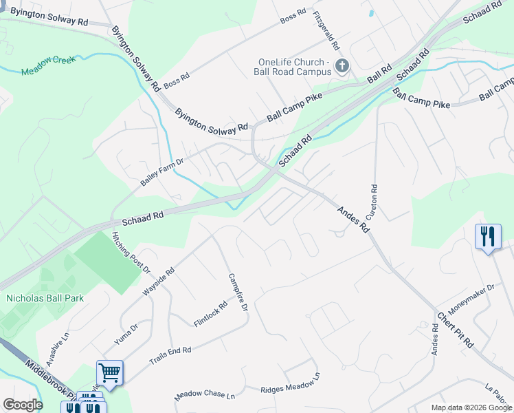 map of restaurants, bars, coffee shops, grocery stores, and more near 8473 Norway Street in Knoxville