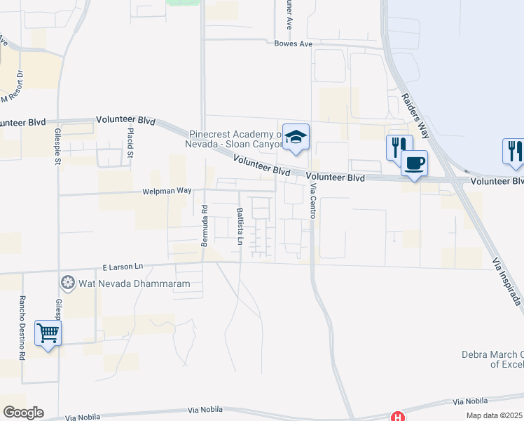 map of restaurants, bars, coffee shops, grocery stores, and more near 531 Clearsable Avenue in Henderson