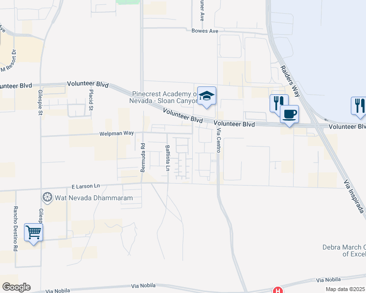 map of restaurants, bars, coffee shops, grocery stores, and more near 531 Clearsable Avenue in Henderson
