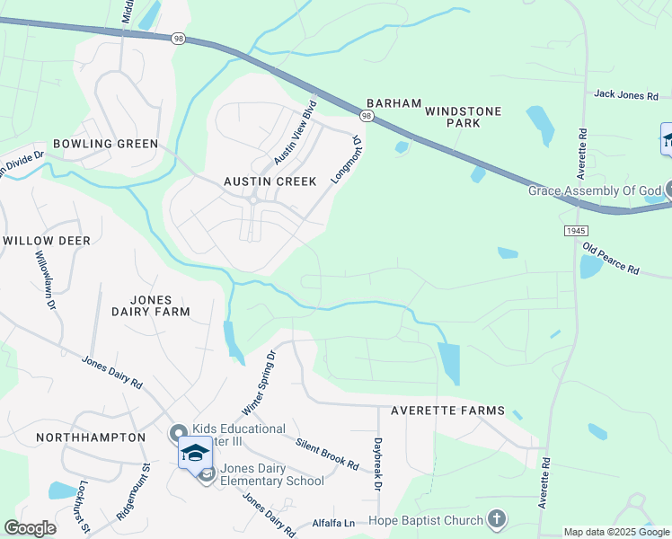 map of restaurants, bars, coffee shops, grocery stores, and more near 1301 Rose Finch Circle in Wake Forest