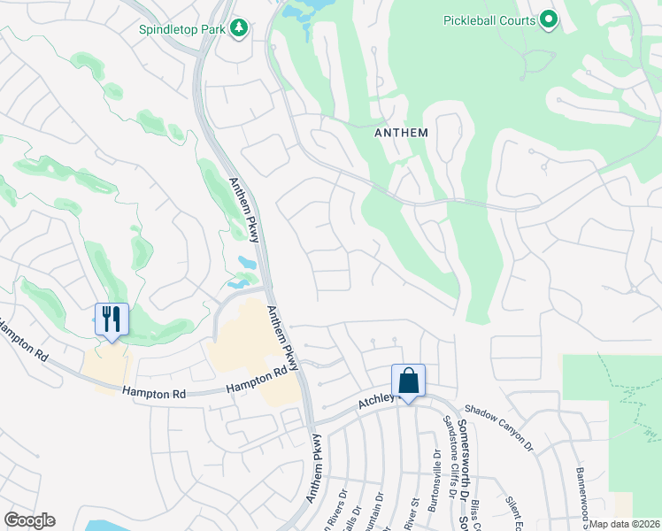 map of restaurants, bars, coffee shops, grocery stores, and more near 5 Chatmoss Road in Henderson