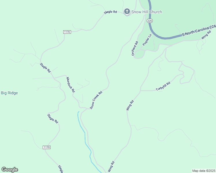 map of restaurants, bars, coffee shops, grocery stores, and more near State Road 1164 in Mitchell County