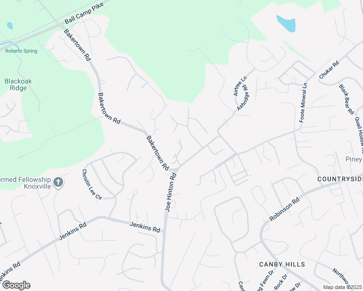 map of restaurants, bars, coffee shops, grocery stores, and more near 2813 Marty McGuiness Circle in Knoxville