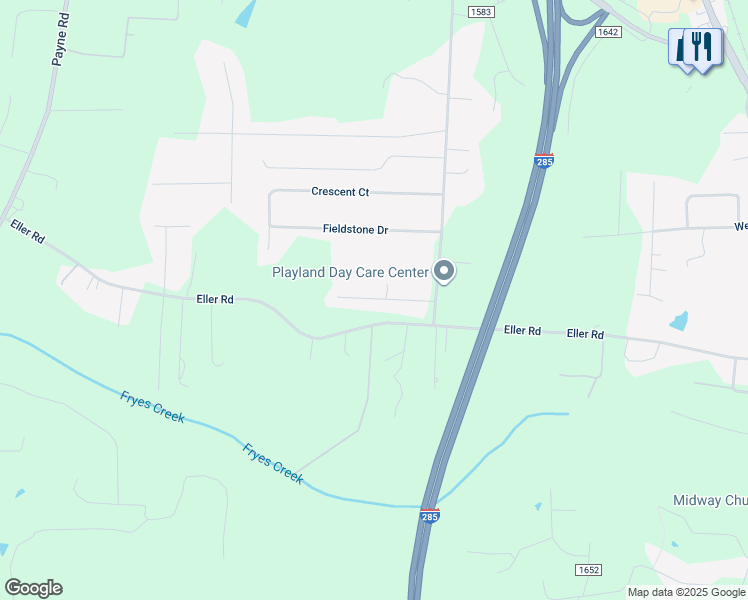 map of restaurants, bars, coffee shops, grocery stores, and more near 244 Edgewood Lane in Lexington