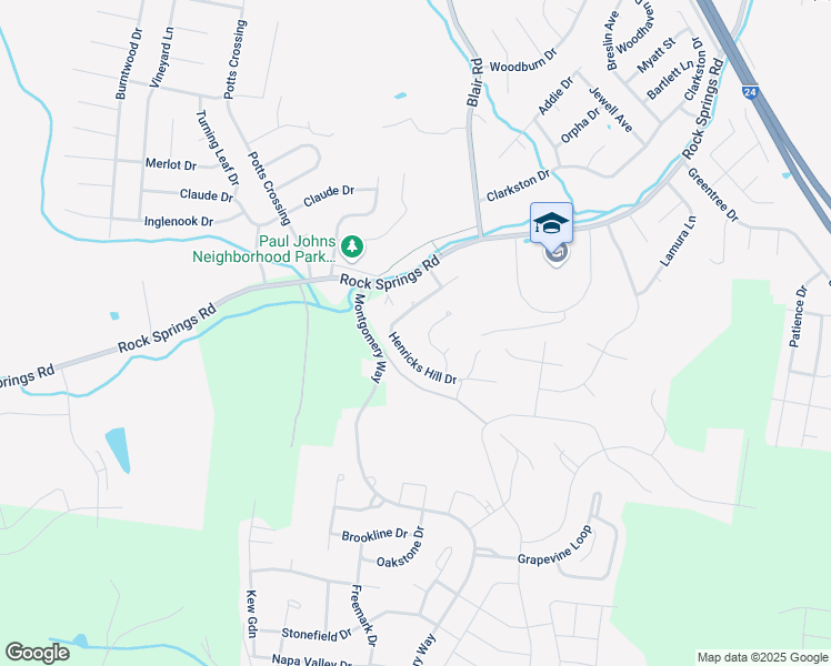 map of restaurants, bars, coffee shops, grocery stores, and more near 3733 Henricks Hill Drive in Smyrna