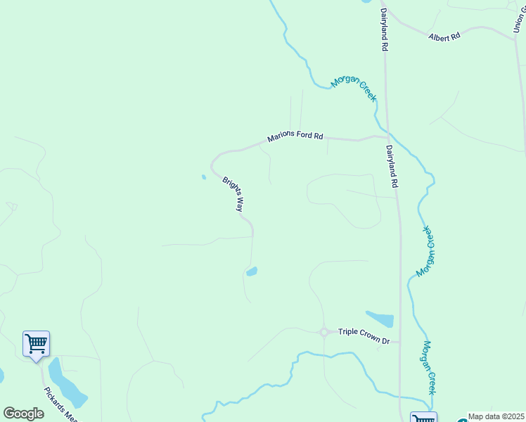 map of restaurants, bars, coffee shops, grocery stores, and more near 8006 Brights Way in Chapel Hill