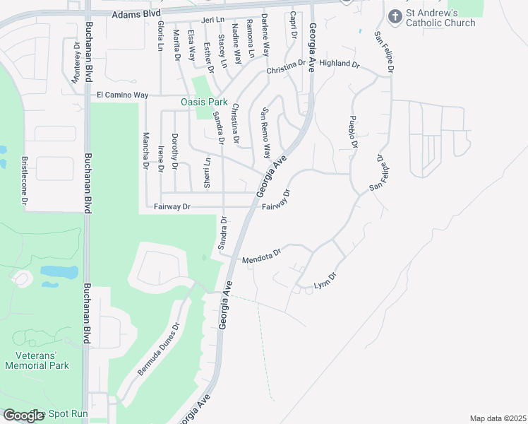 map of restaurants, bars, coffee shops, grocery stores, and more near 787 Fairway Drive in Boulder City