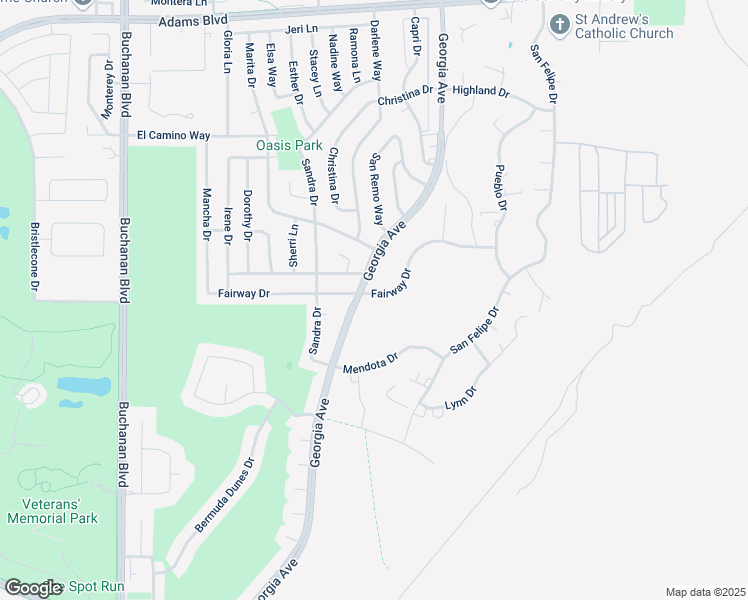 map of restaurants, bars, coffee shops, grocery stores, and more near 787 Fairway Drive in Boulder City