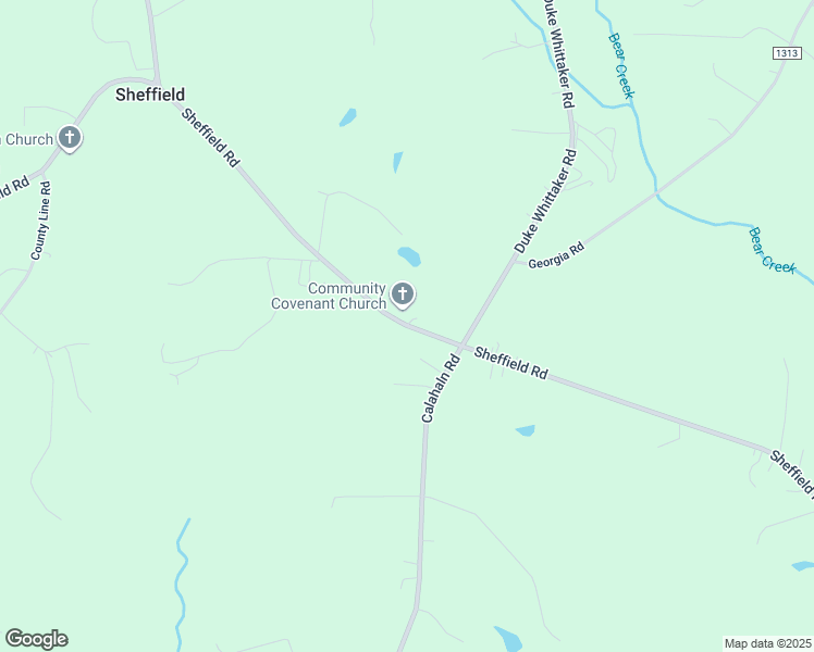 map of restaurants, bars, coffee shops, grocery stores, and more near Sheffield Road in Mocksville