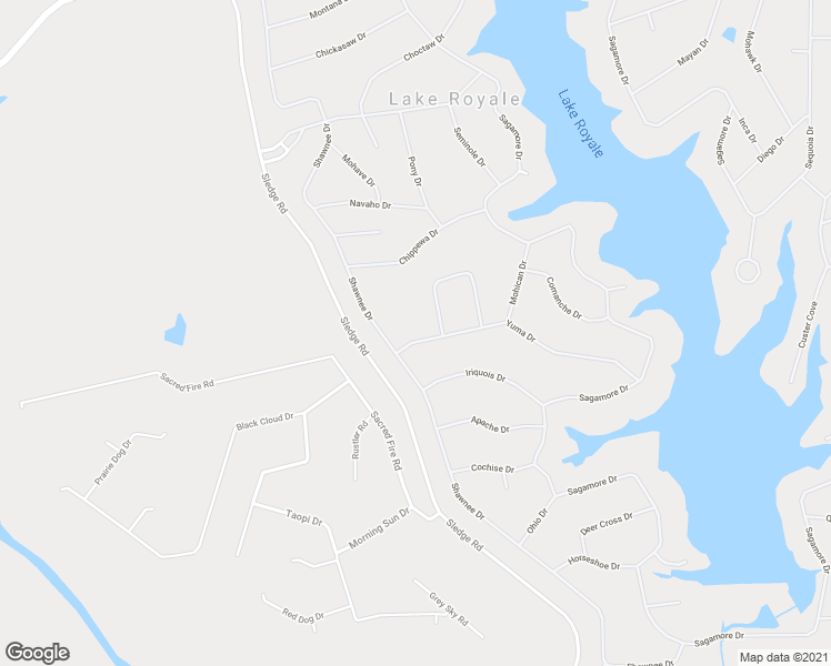 map of restaurants, bars, coffee shops, grocery stores, and more near 105 Yuma Drive in Louisburg