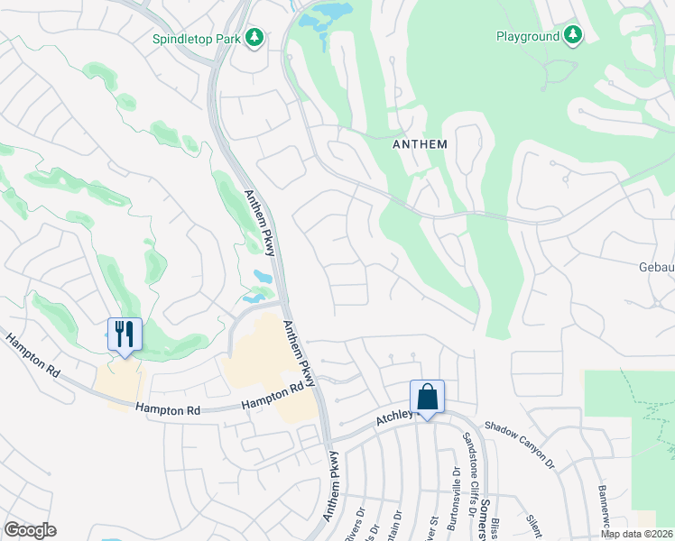 map of restaurants, bars, coffee shops, grocery stores, and more near 7 Kennesaw Road in Henderson