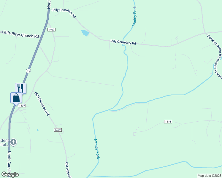 map of restaurants, bars, coffee shops, grocery stores, and more near 587 Stable Brook Lane in Taylorsville