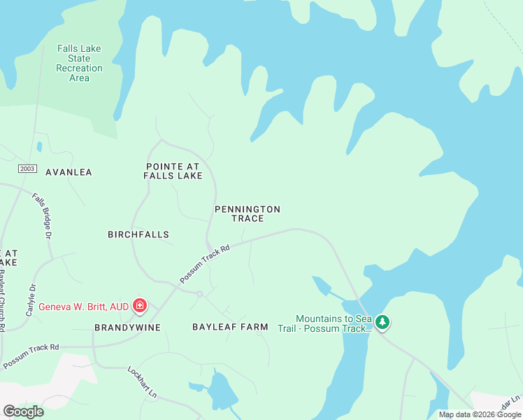 map of restaurants, bars, coffee shops, grocery stores, and more near 15508 Possum Track Road in Raleigh