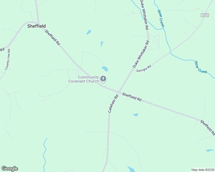 map of restaurants, bars, coffee shops, grocery stores, and more near 1446 Sheffield Road in Mocksville