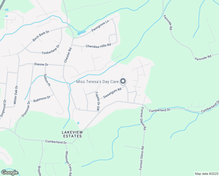 map of restaurants, bars, coffee shops, grocery stores, and more near 7118 Cherry Hill Lane in Fairview