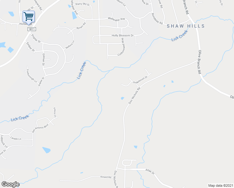 map of restaurants, bars, coffee shops, grocery stores, and more near 1004 Doc Nichols Road in Durham