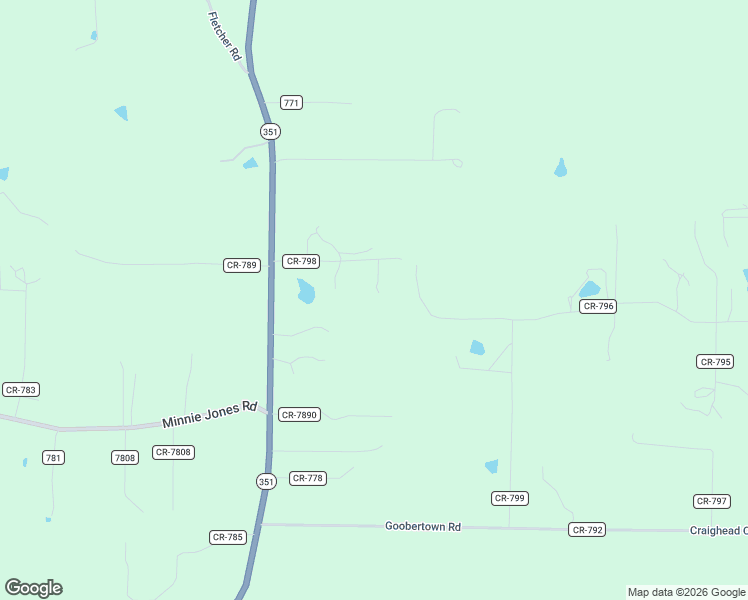 map of restaurants, bars, coffee shops, grocery stores, and more near 206 County Road 798 in Jonesboro