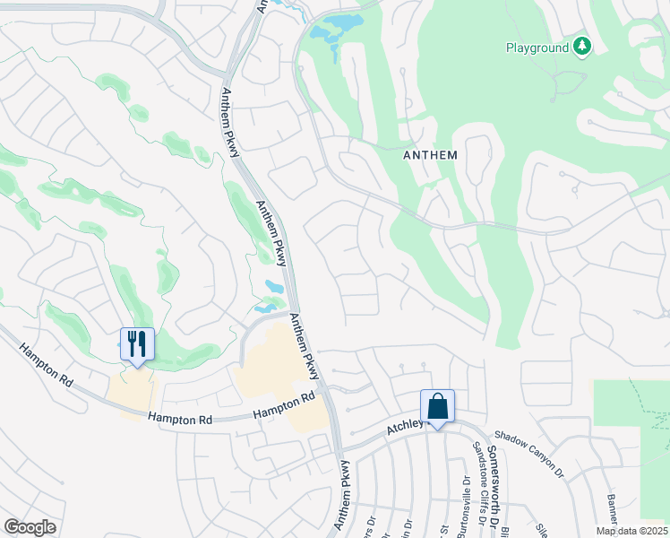 map of restaurants, bars, coffee shops, grocery stores, and more near 26 Braelinn Drive in Henderson
