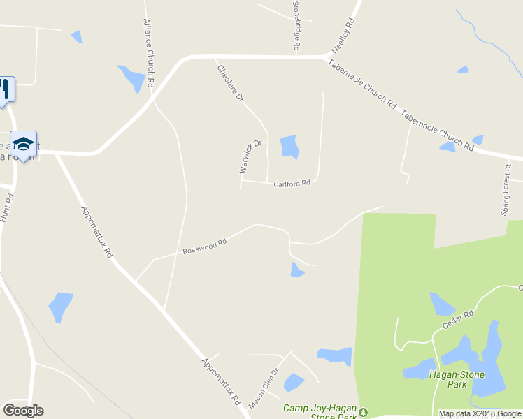 map of restaurants, bars, coffee shops, grocery stores, and more near 1829 Rosswood Road in Pleasant Garden