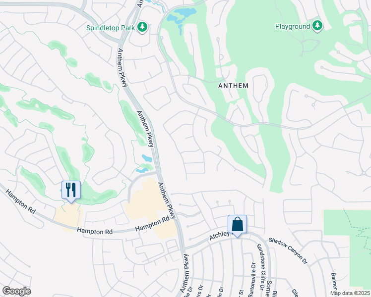 map of restaurants, bars, coffee shops, grocery stores, and more near 6 Kennesaw Road in Henderson