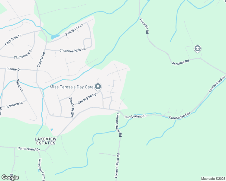 map of restaurants, bars, coffee shops, grocery stores, and more near 7504 Christopher Street in Fairview