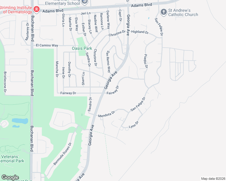 map of restaurants, bars, coffee shops, grocery stores, and more near 782 Fairway Drive in Boulder City