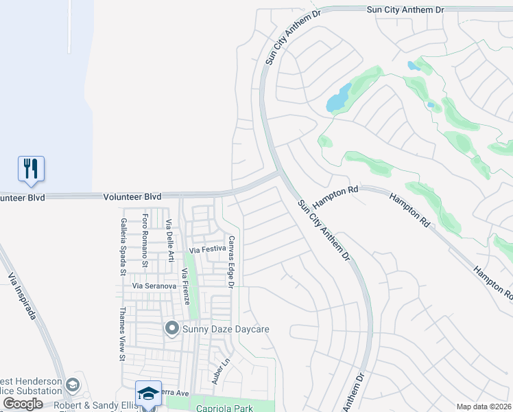 map of restaurants, bars, coffee shops, grocery stores, and more near 3034 Hickory Valley Road in Henderson