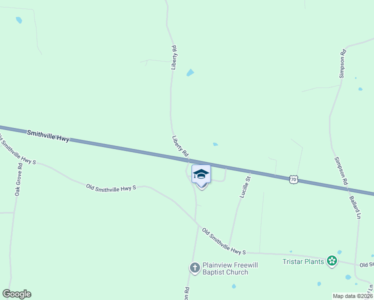 map of restaurants, bars, coffee shops, grocery stores, and more near 6950 Smithville Highway in Sparta