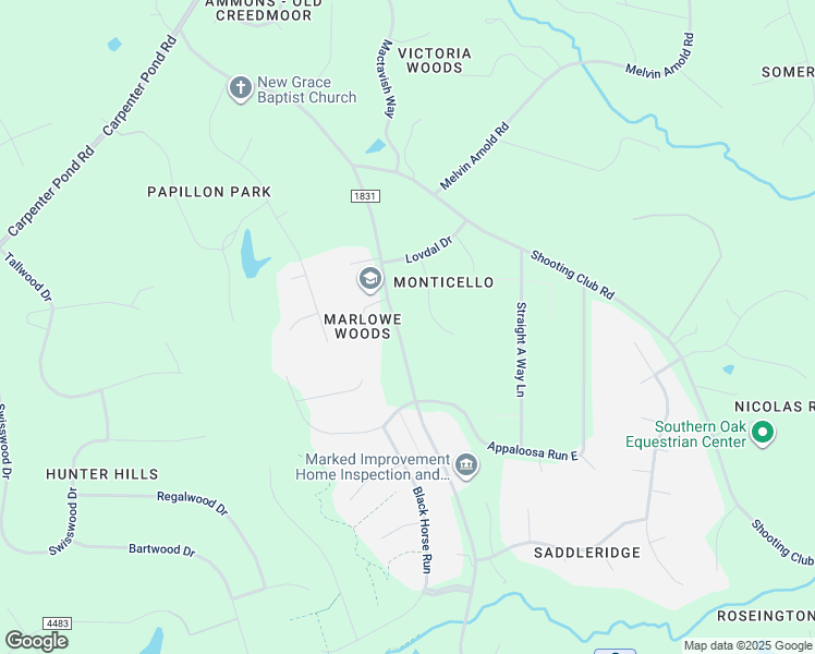map of restaurants, bars, coffee shops, grocery stores, and more near 12000 Old Creedmoor Road in Raleigh