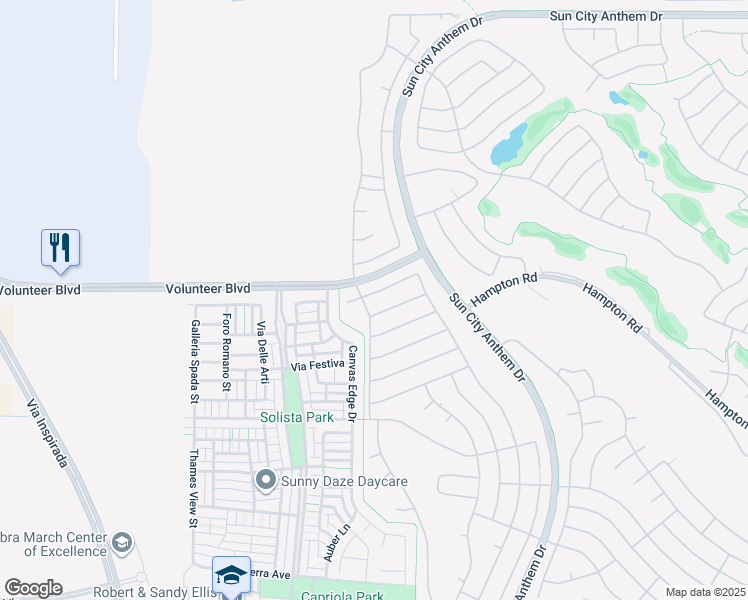 map of restaurants, bars, coffee shops, grocery stores, and more near 3057 Monroe Park Road in Henderson