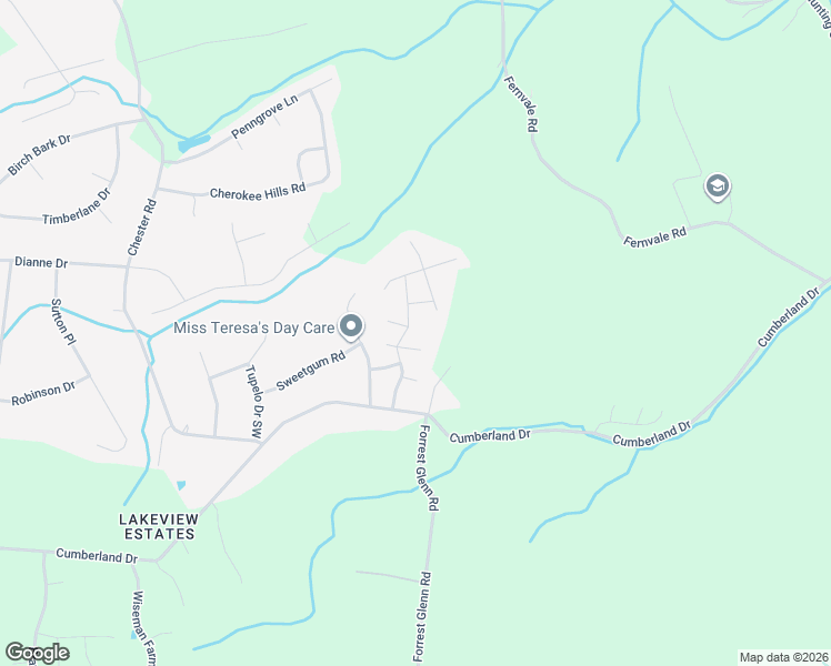 map of restaurants, bars, coffee shops, grocery stores, and more near 7504 Christopher Street in Fairview