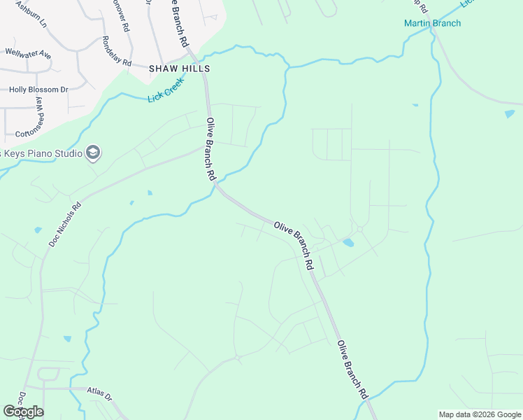 map of restaurants, bars, coffee shops, grocery stores, and more near 700-1498 Olive Branch Road in Durham