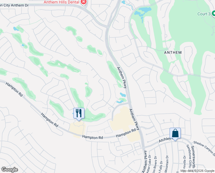map of restaurants, bars, coffee shops, grocery stores, and more near 1875 Williamsport Street in Henderson
