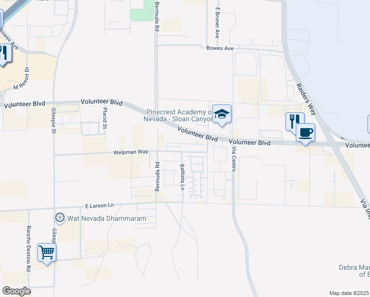 map of restaurants, bars, coffee shops, grocery stores, and more near 1921 Stanza Vista Street in Henderson