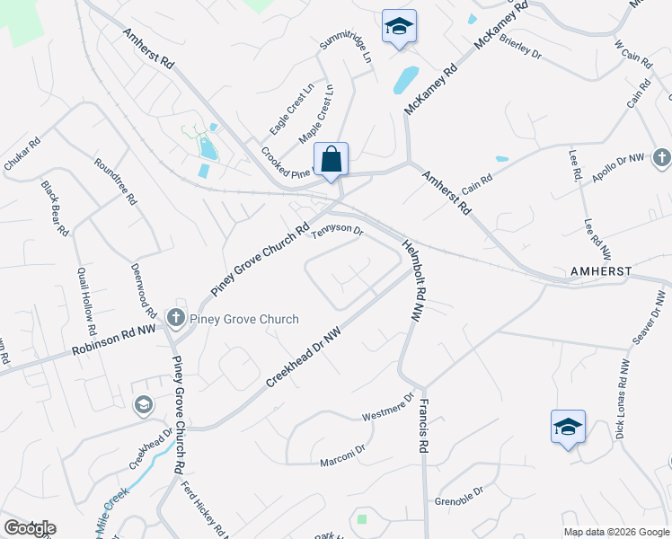 map of restaurants, bars, coffee shops, grocery stores, and more near 5927 Shelley Drive in Knoxville
